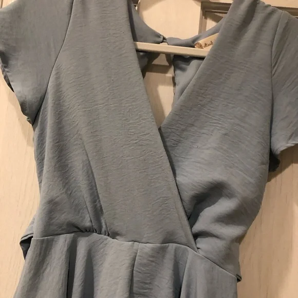 Altar’d State Blue Romper Dress - Picture 3 of 6